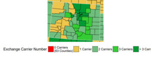 Number of carriers in each Colorado County